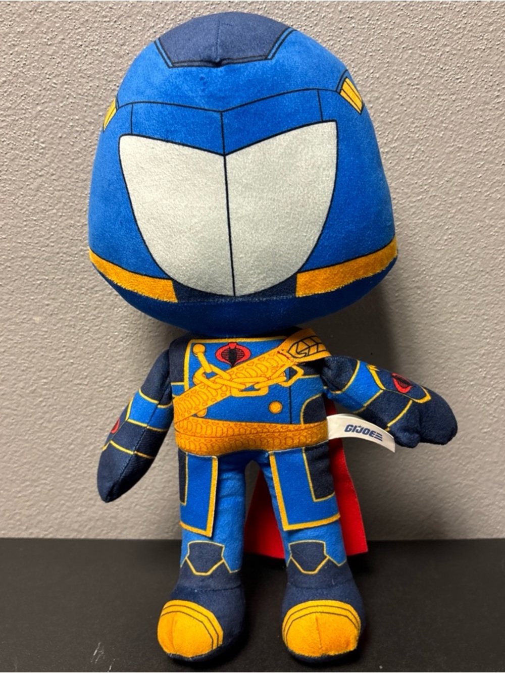 G.I. Joe Cobra Commander Plush Figure Toy Factory Hasbro 13" Tall